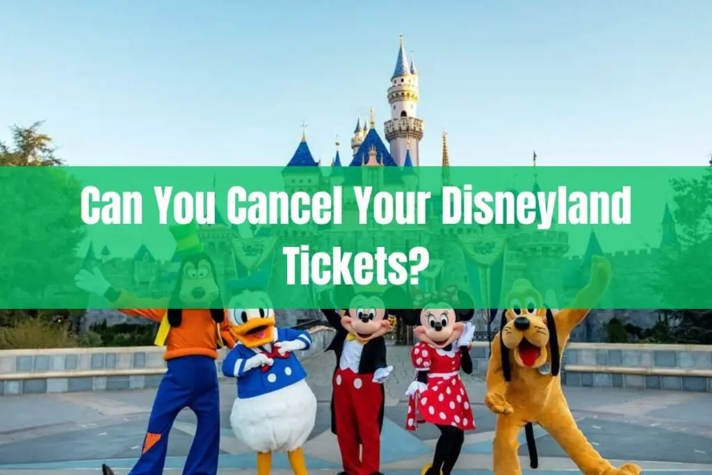Can You Cancel Your Disneyland Tickets