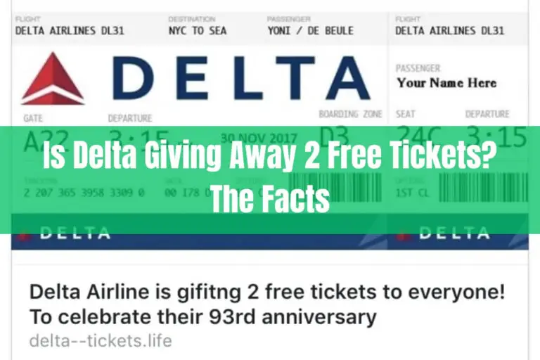 Is Delta Giving Away 2 Free Tickets? The Facts