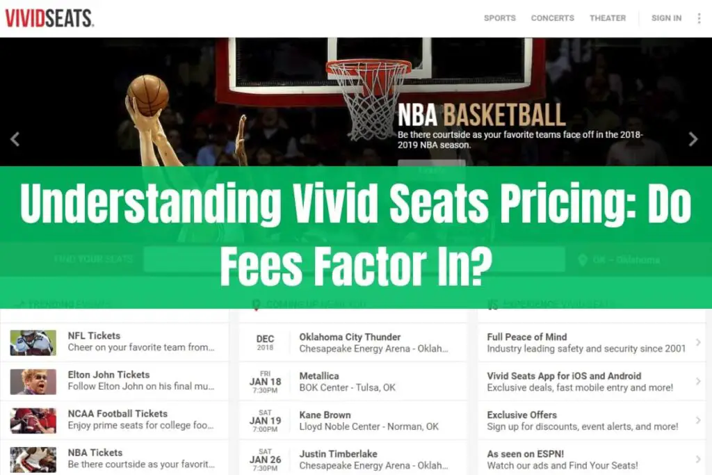 Understanding Vivid Seats Pricing