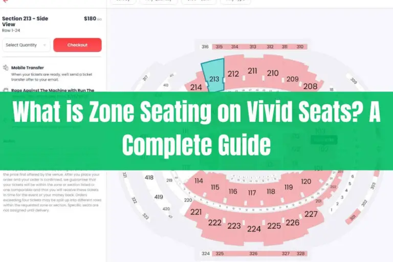What is Zone Seating on Vivid Seats? A Complete Guide
