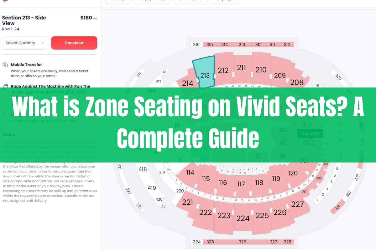 What is Zone Seating on Vivid Seats