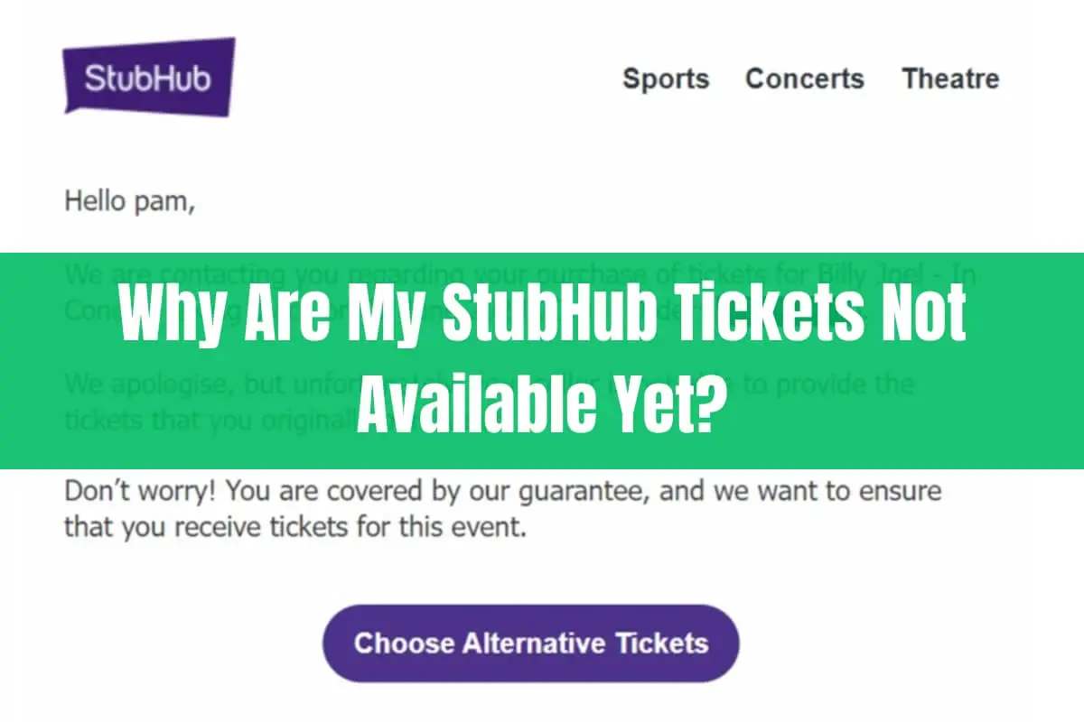 Why Are My StubHub Tickets Not Available Yet