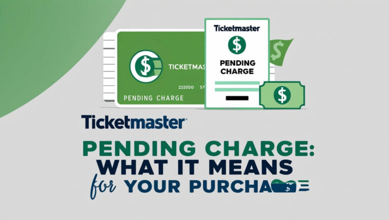 Ticketmaster Pending Charge