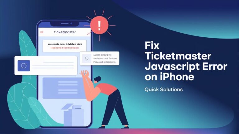 Fix Ticketmaster JavaScript Error on iPhone