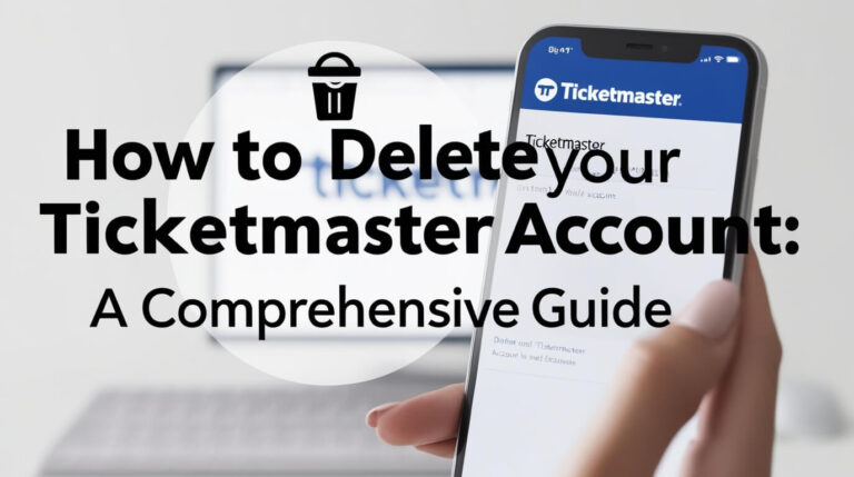 How to Delete Your Ticketmaster Account