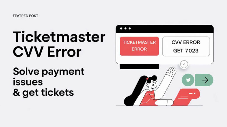 Ticketmaster CVV Error