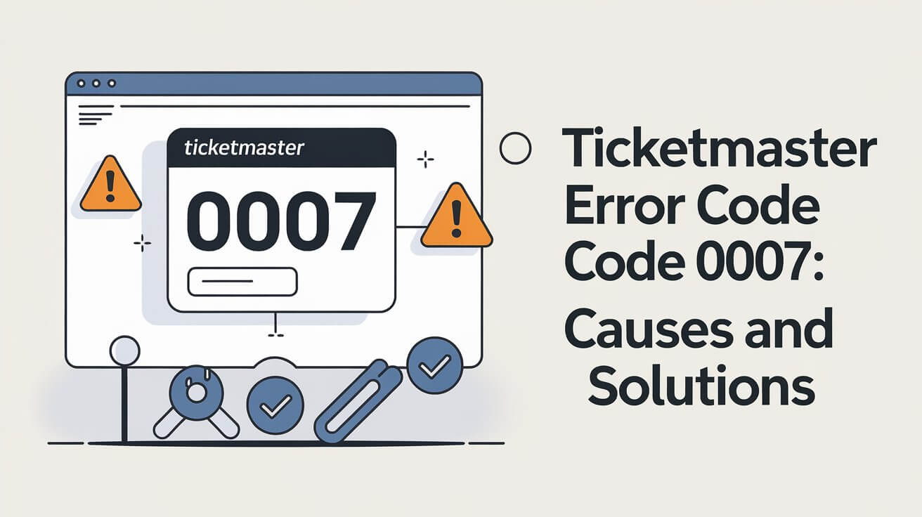 Ticketmaster Error Code 0007