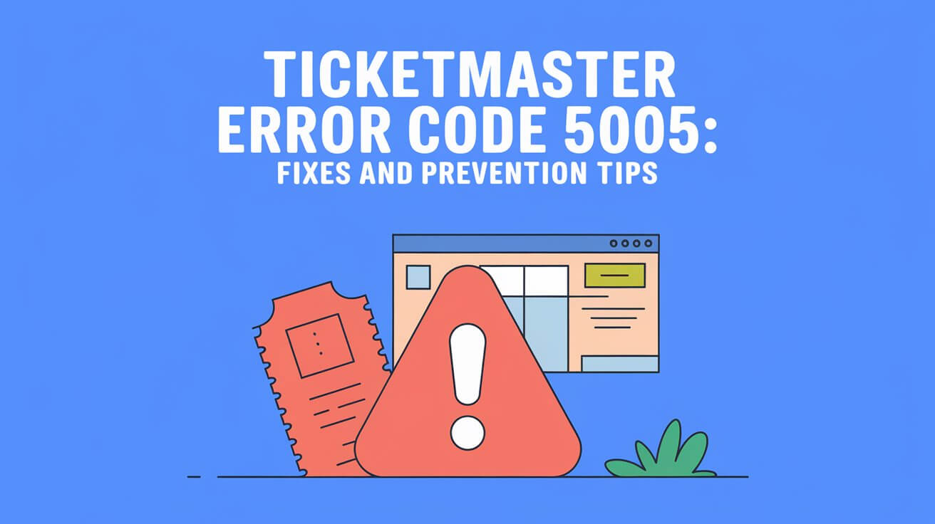 Ticketmaster Error Code 5005