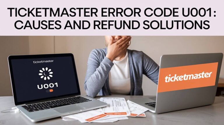 Ticketmaster Error Code U001: Causes and Refund Solutions