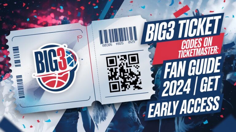 BIG3 Ticket Codes on Ticketmaster