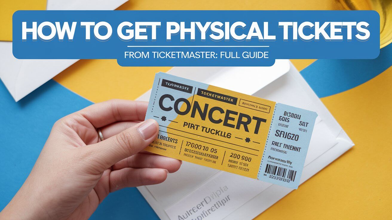 How To Get Physical Tickets From Ticketmaster: Full Guide