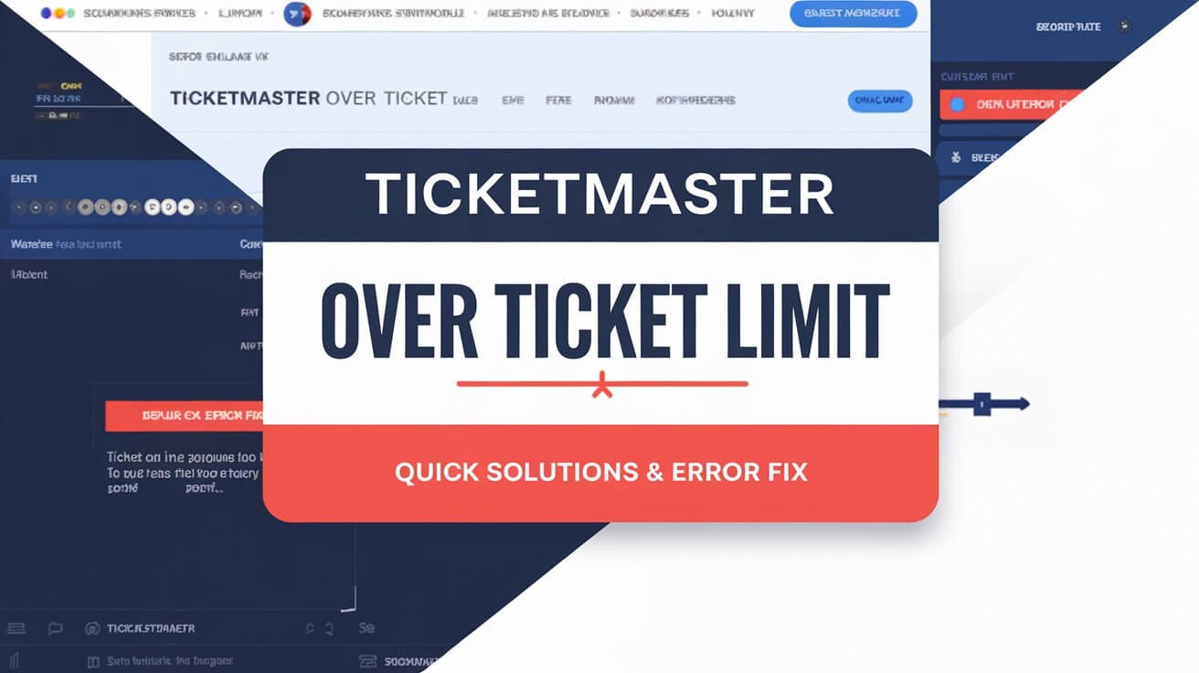 Ticketmaster Over Ticket Limit