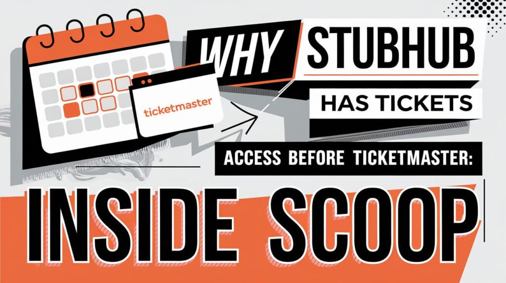 Why StubHub Has Tickets Before Ticketmaster Inside Scoop