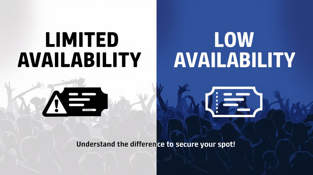 Limited Vs Low Availability Ticketmaster