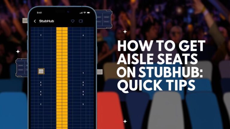 How to Get Aisle Seats on StubHub