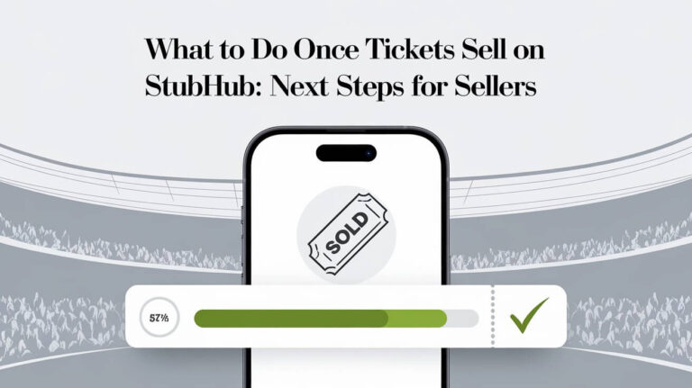 What to Do Once Tickets Sell on StubHub