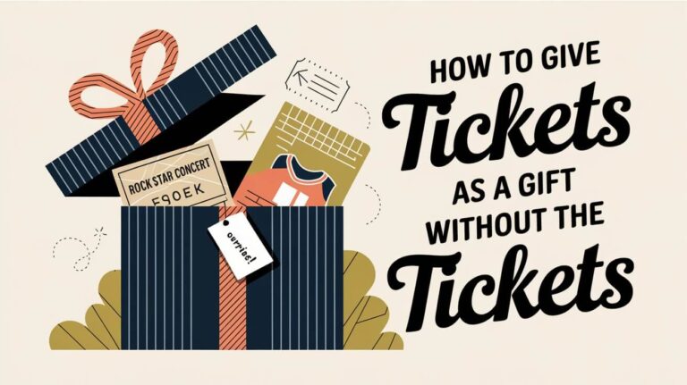 How To Give Tickets As A Gift Without The Tickets