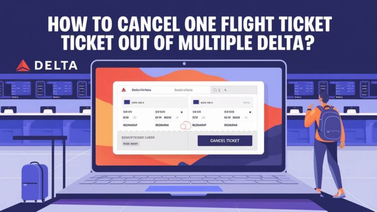 How To Cancel One Flight Ticket Out Of Multiple Delta