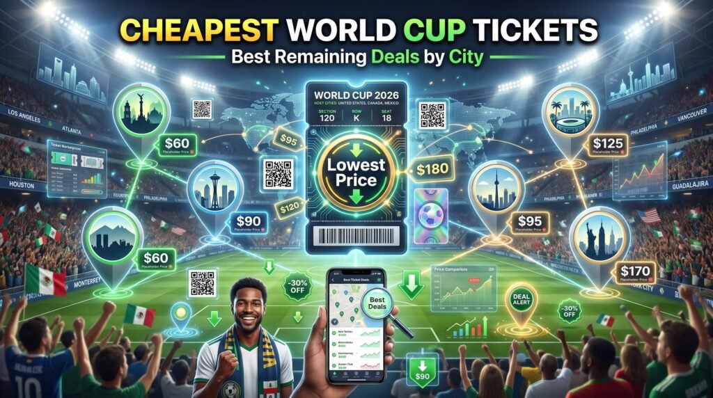 Cheapest Remaining World Cup 2026 Tickets by City